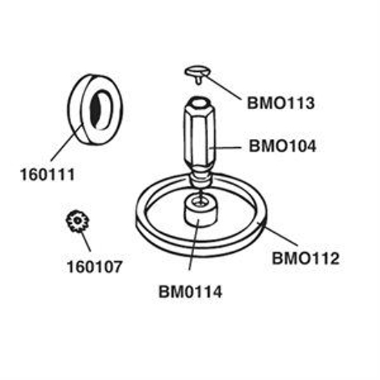 Picture of Piston Bottom Rubber Cap f/ BouMatic Style Pulsator