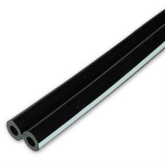 Picture of Custom-Cut Twin 1/4" ID Black Vacuum Tubing--Foot