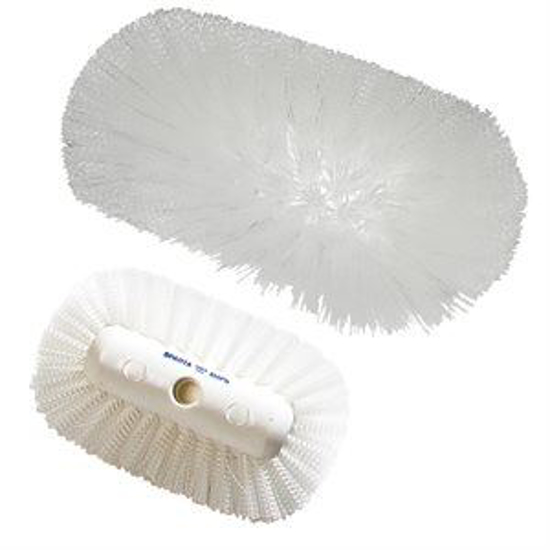 Picture of Bulk Tank Brush w/White Nylon Bristles--5.5" x 9.5"