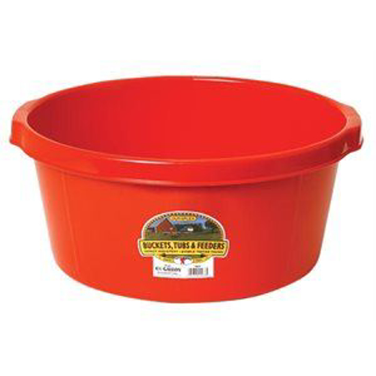 Picture of 6.5 Gallon Plastic Tub--Red