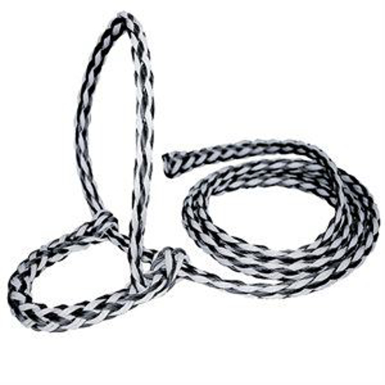 Picture of 1/2" Woven Polyethylene Halter--Black/White