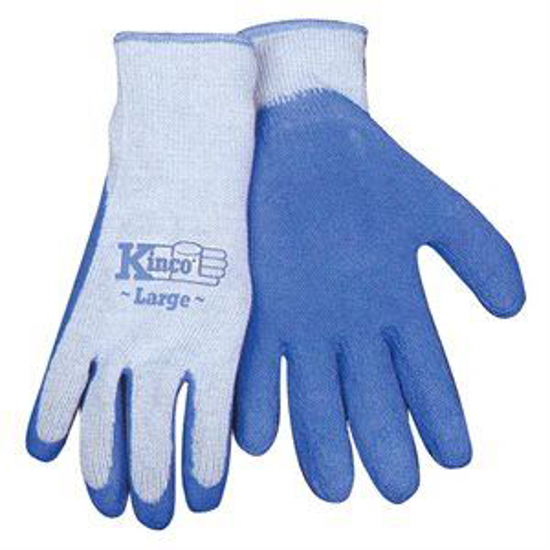 Picture of Blue Latex Palm Gloves