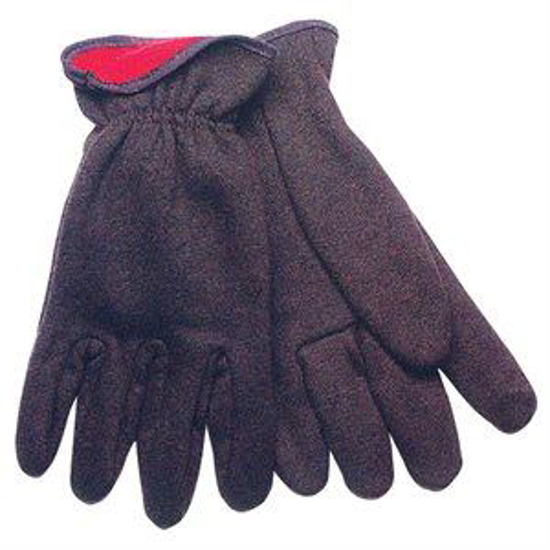 Picture of Brown Red-Lined Jersey Gloves