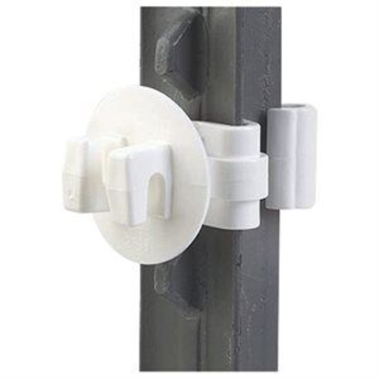 Picture of White T-Post Insulator--pkg/25