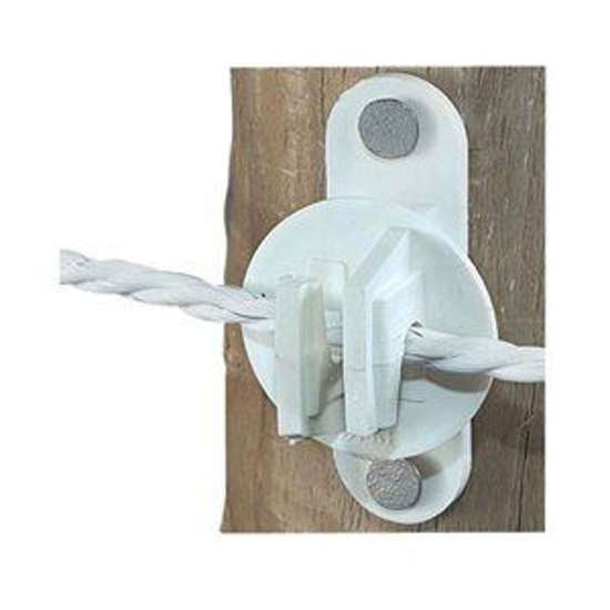 Picture of White Wood or Vinyl Post Insulator--pkg/25