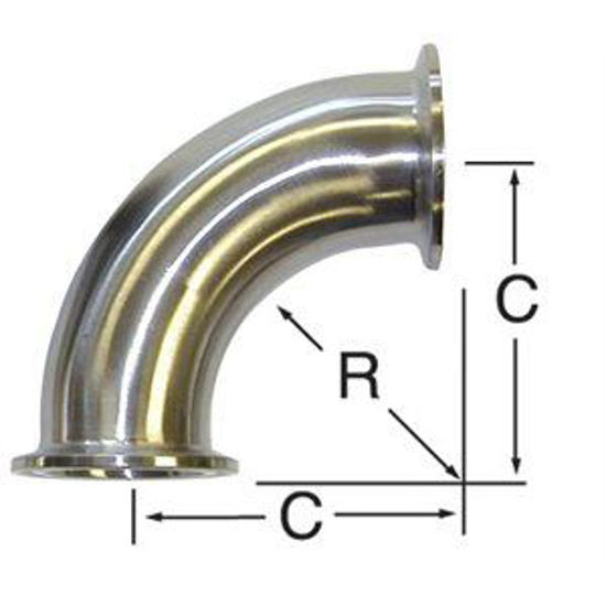 Picture of 90-Degree Elbow (Clamp/Clamp)