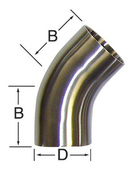 Picture of 45-Degree Bend (Weld/Weld)