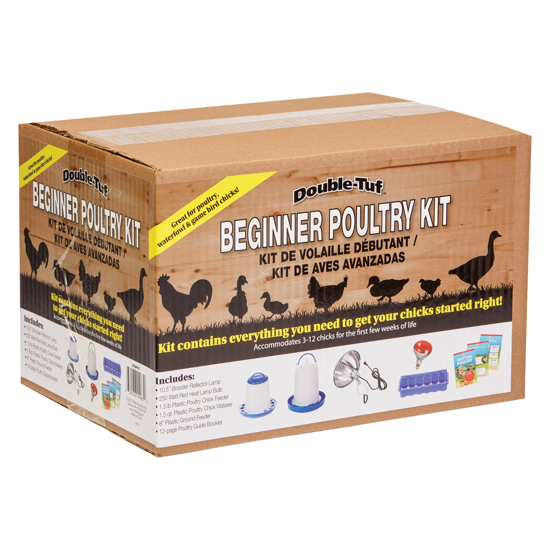 Beginner Poultry Kit Box with labels of contents