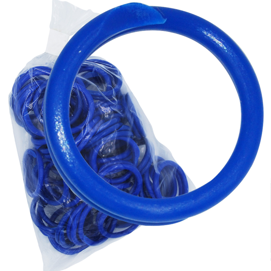 Blue Poultry Bands--11/16" ID--Pkg/50