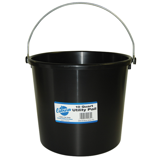 10 Quart Utility Pail--Black