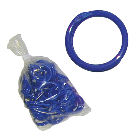 Blue Poultry Bands--9/16" ID--Pkg/50