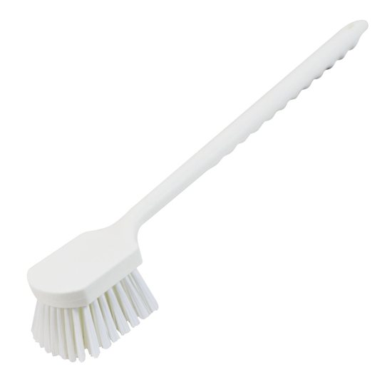 Hercules All-White Poly Gong Brush w/Poly Bristles--20"